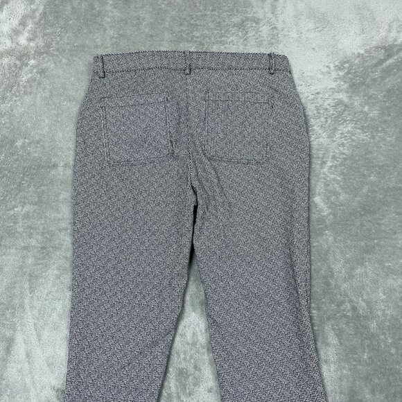 Calvin Klein Womens Size 8 Black & White Slim Fit Pants a0258 - Picture 8 of 9